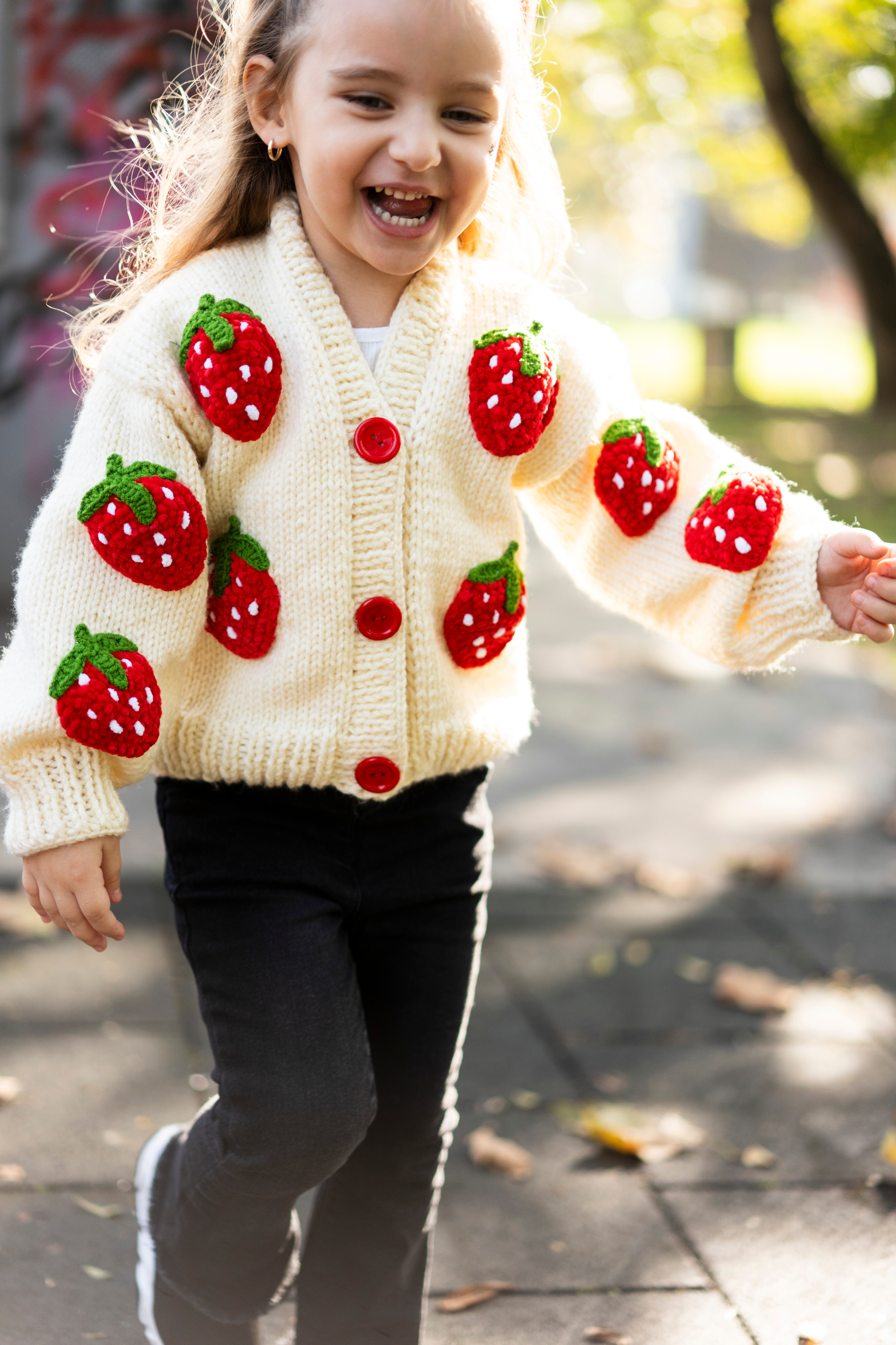 Kids Strawberry Cardigan