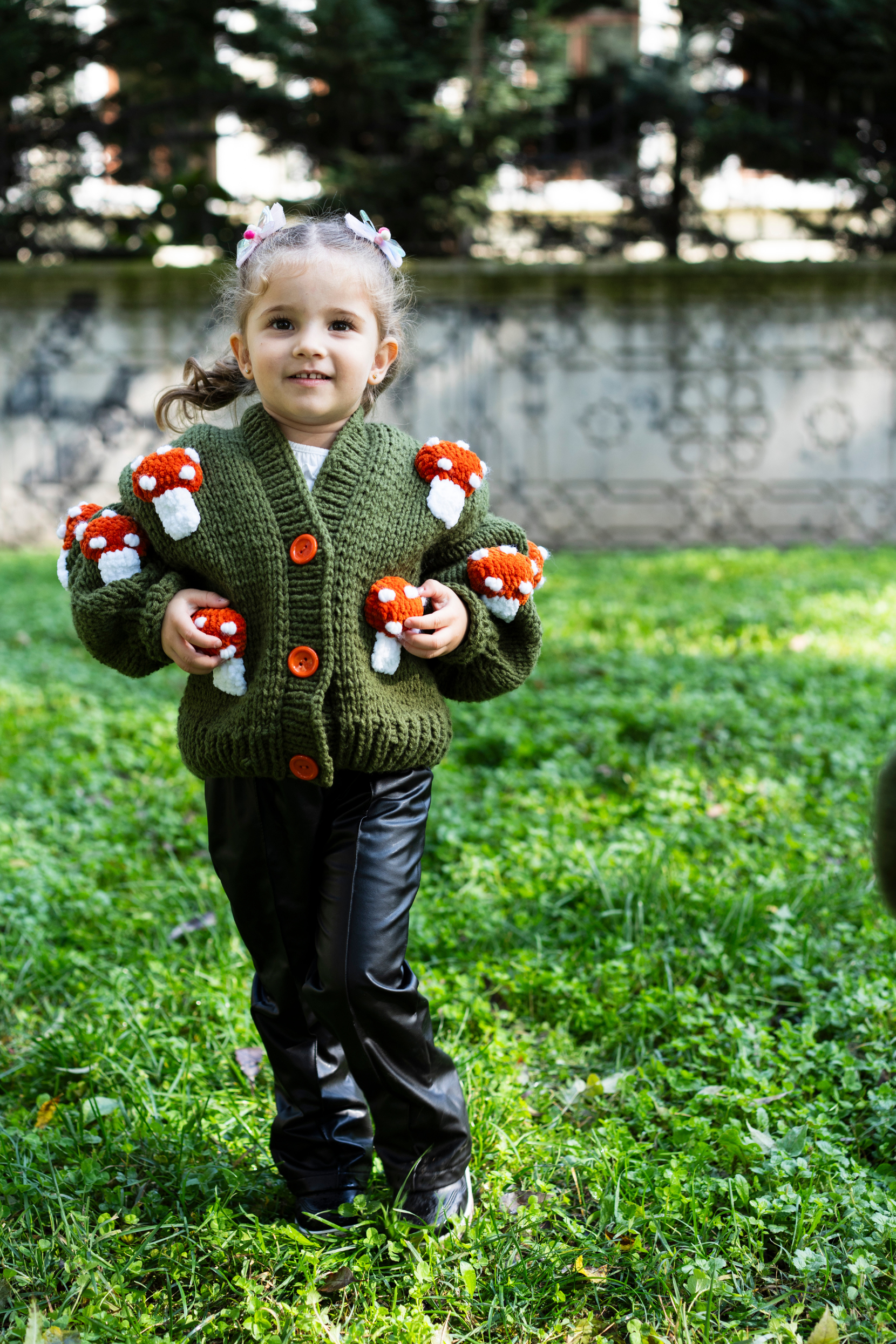 Kids Mushroom Cardigan