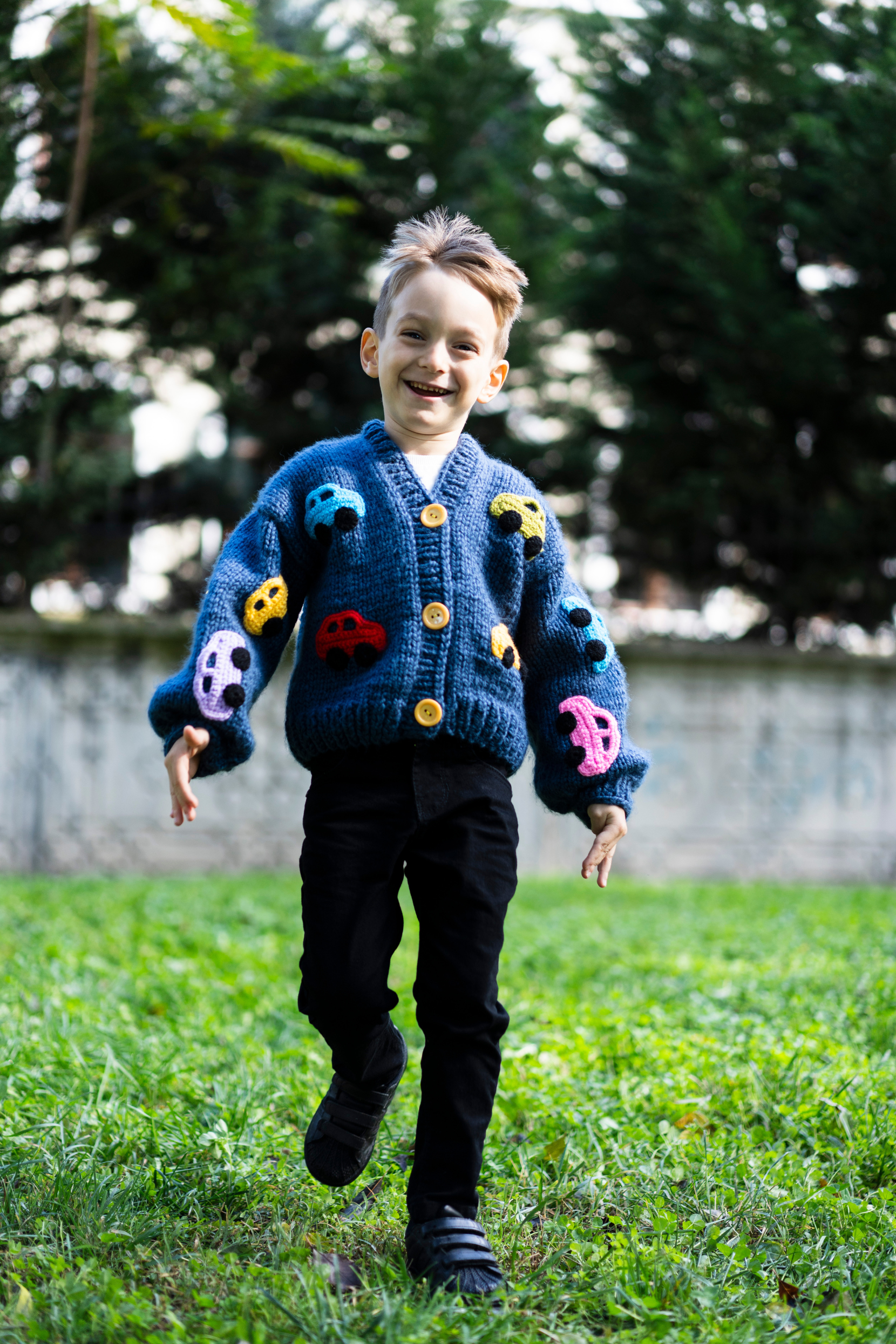 Kids Cars Cardigan