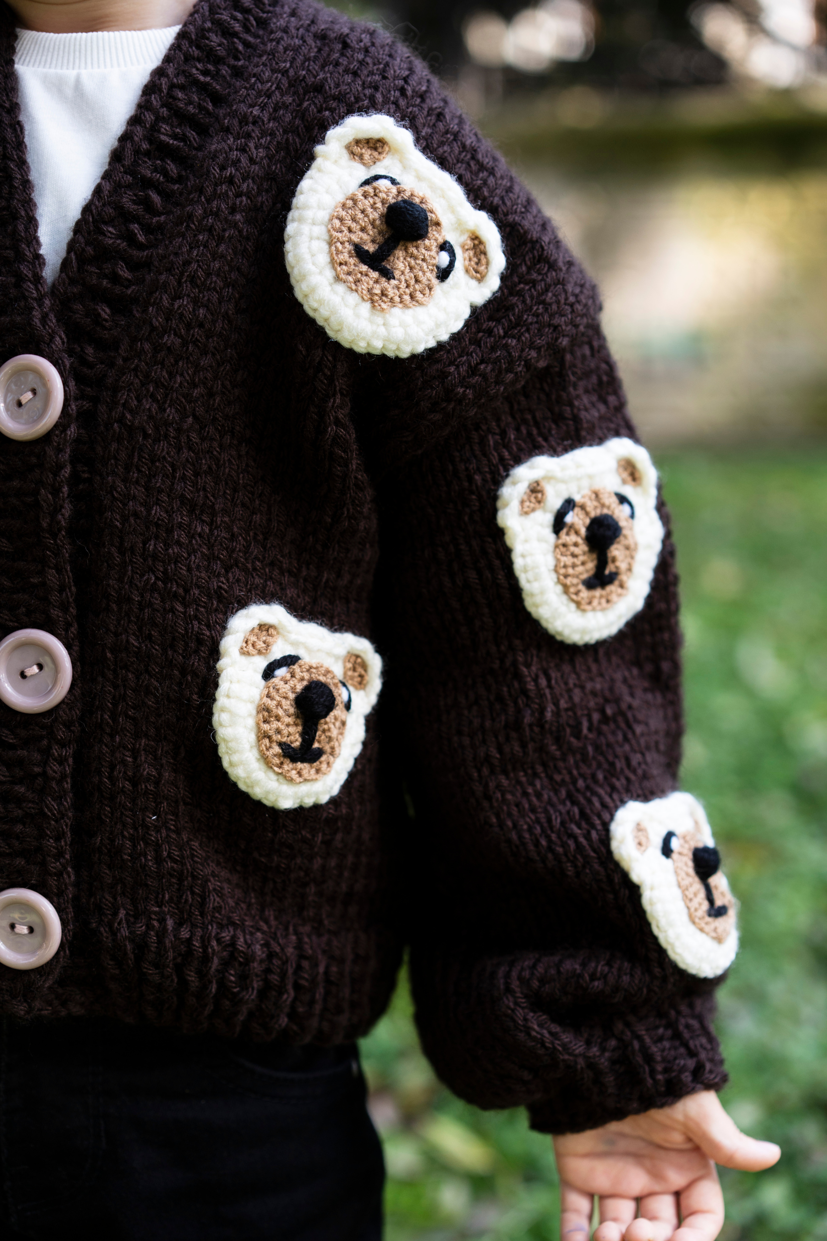 Kids Teddy Bear Cardigan