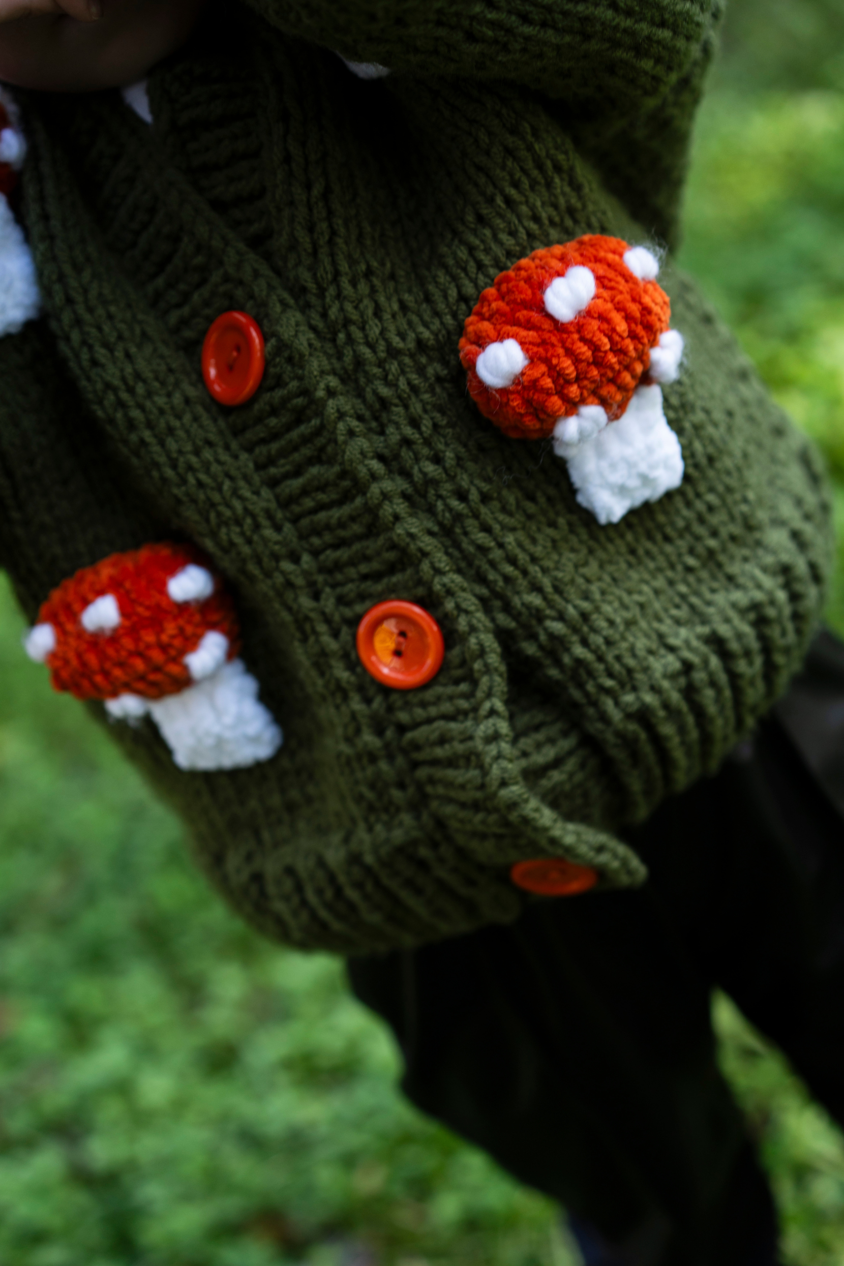 Kids Mushroom Cardigan