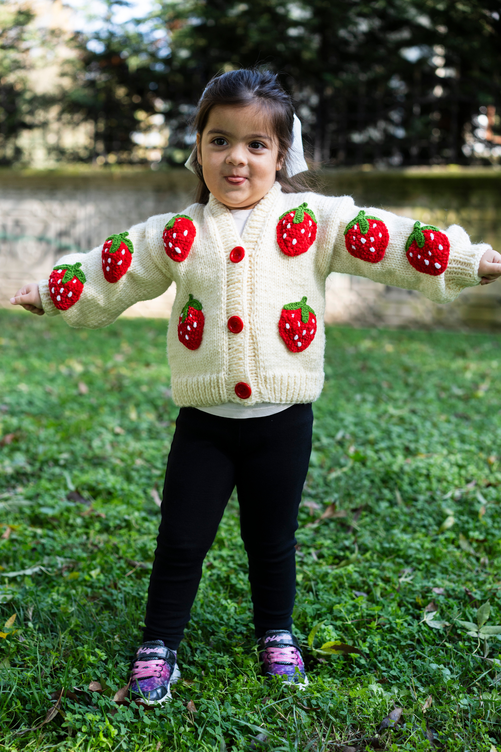 Kids Strawberry Cardigan