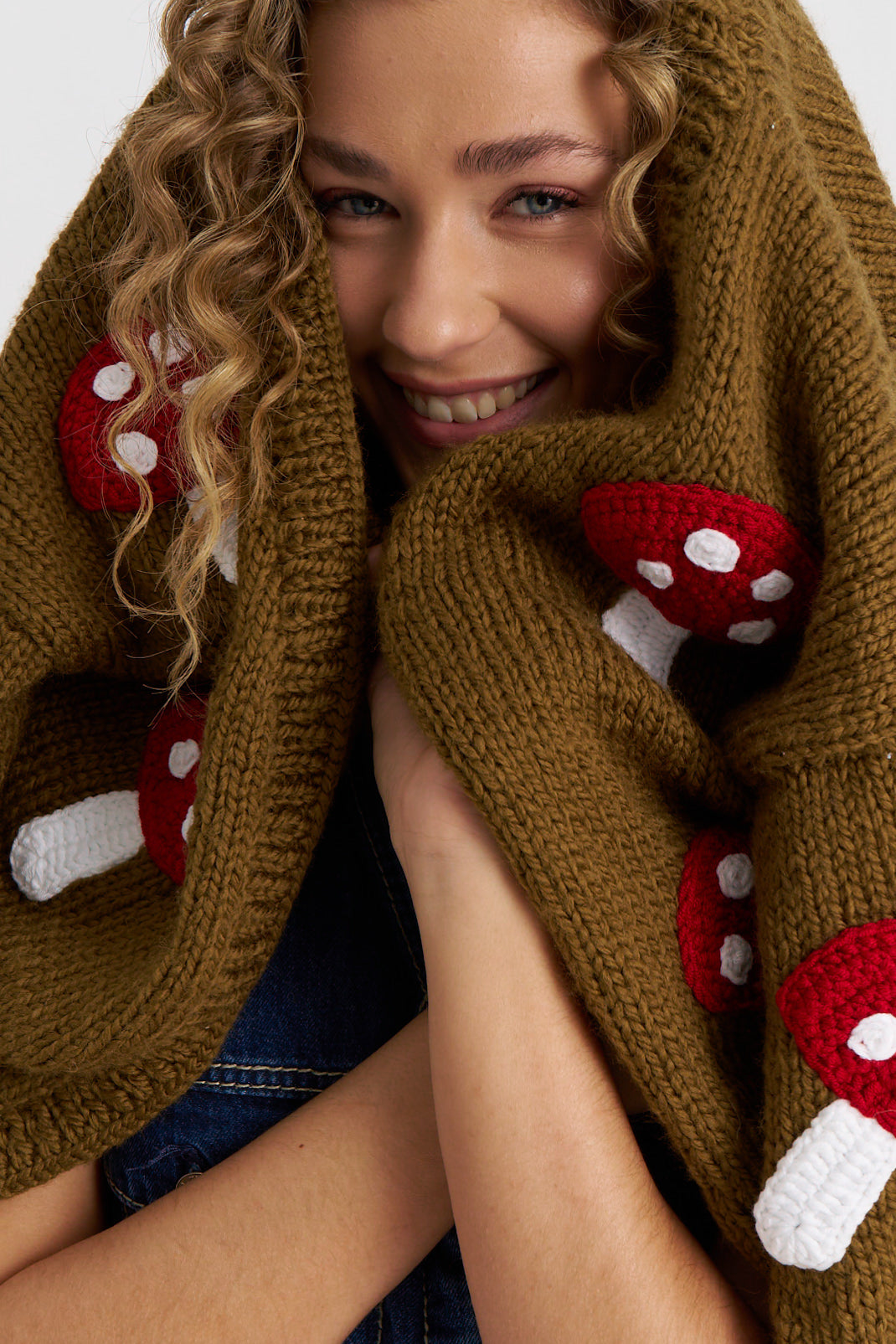 2D Mushroom Cardigan