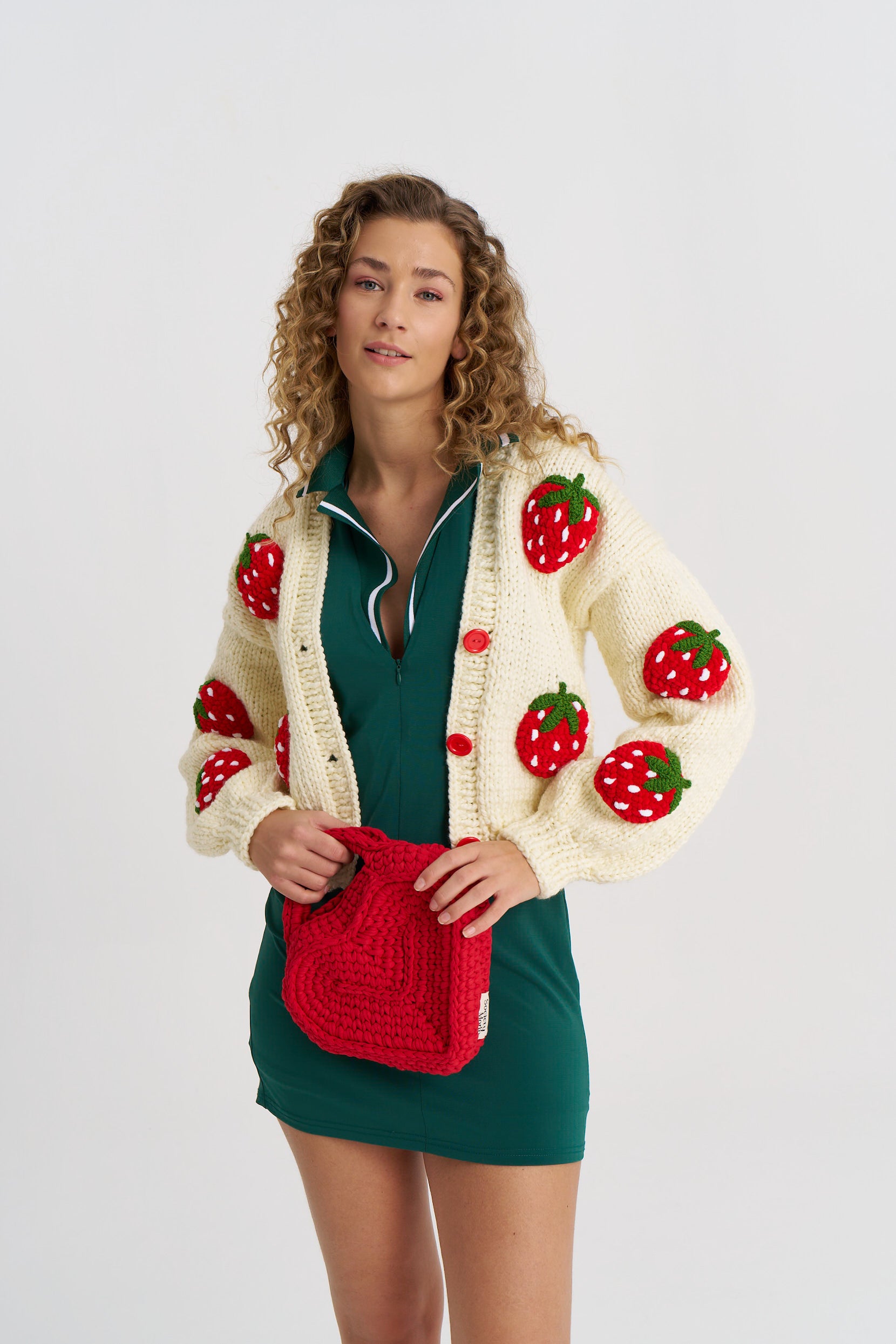 Red Velvet Strawberry Cardigan