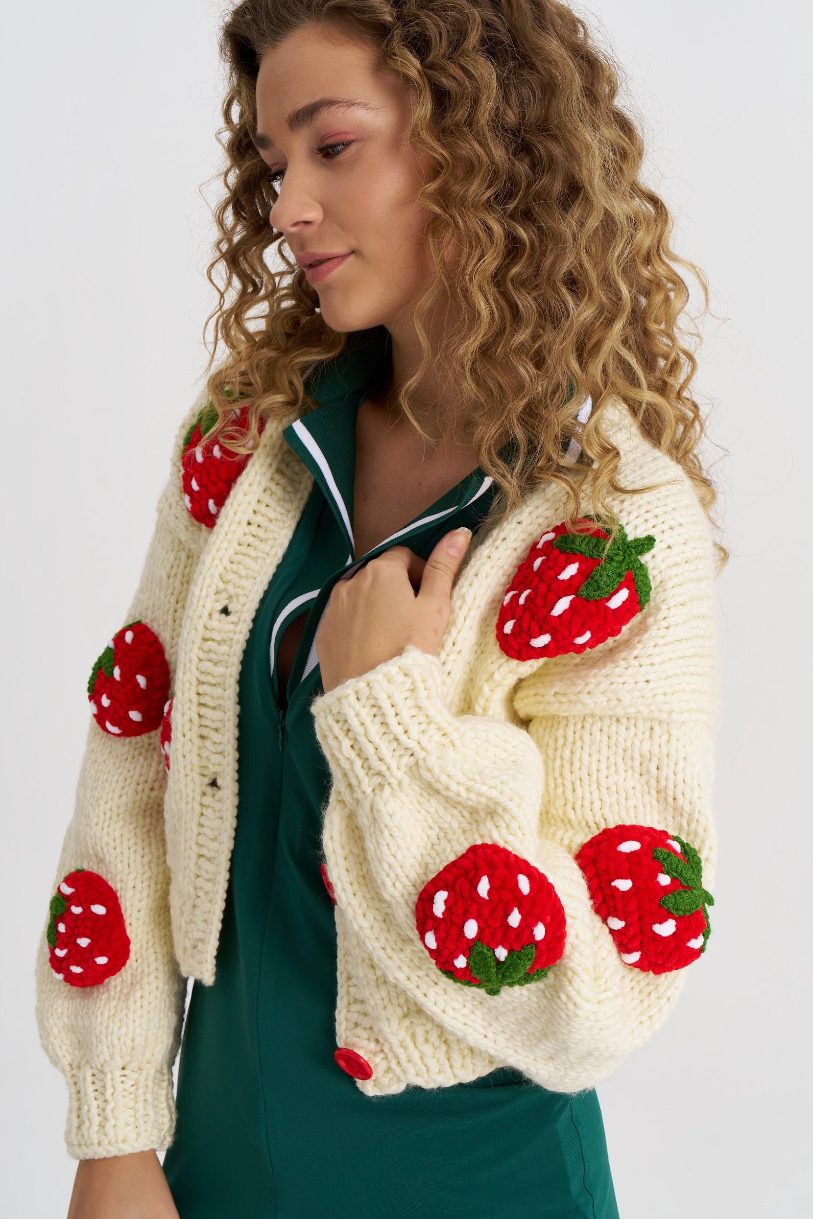 Red Velvet Strawberry Cardigan