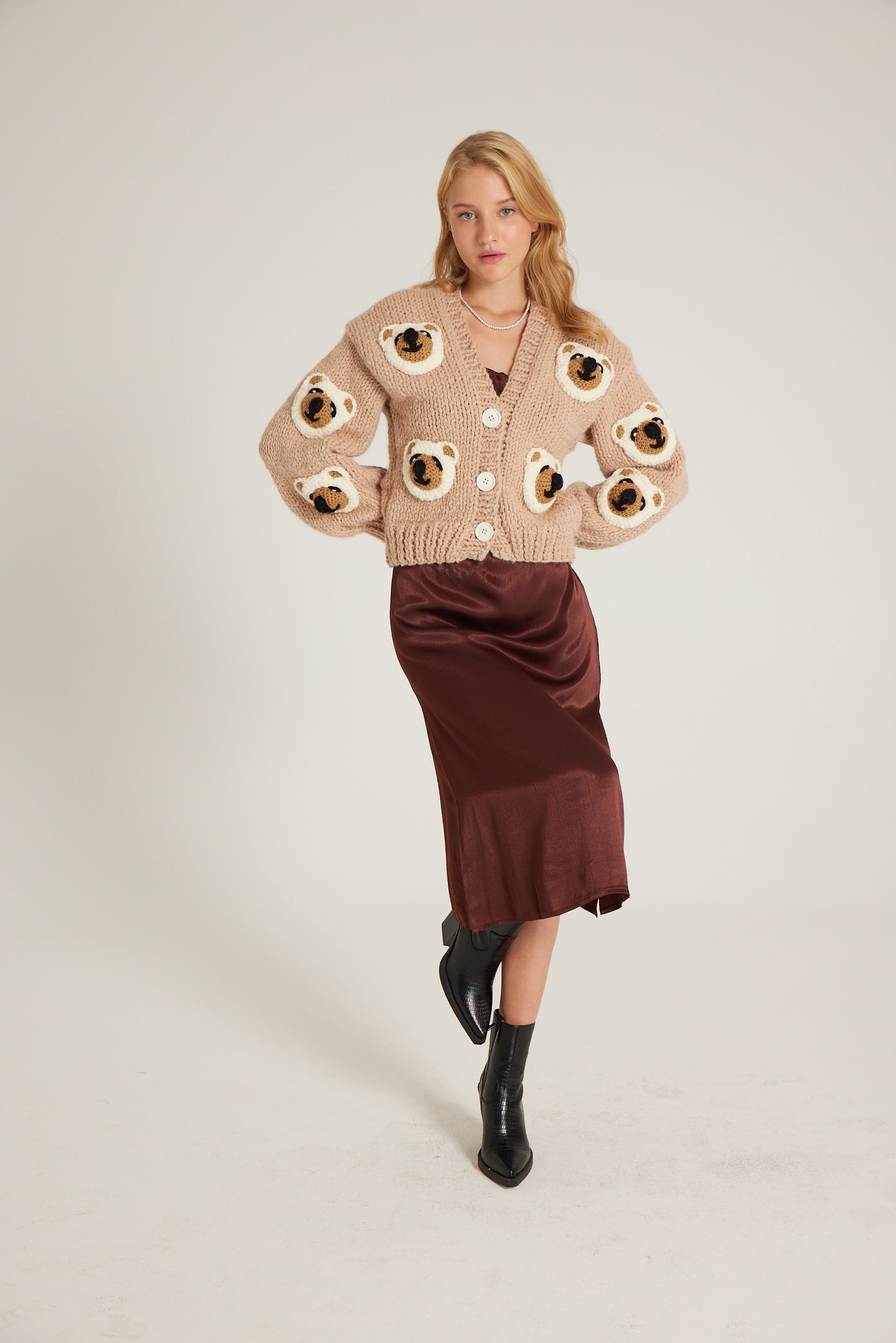HANDMADE BEAR CARDIGAN