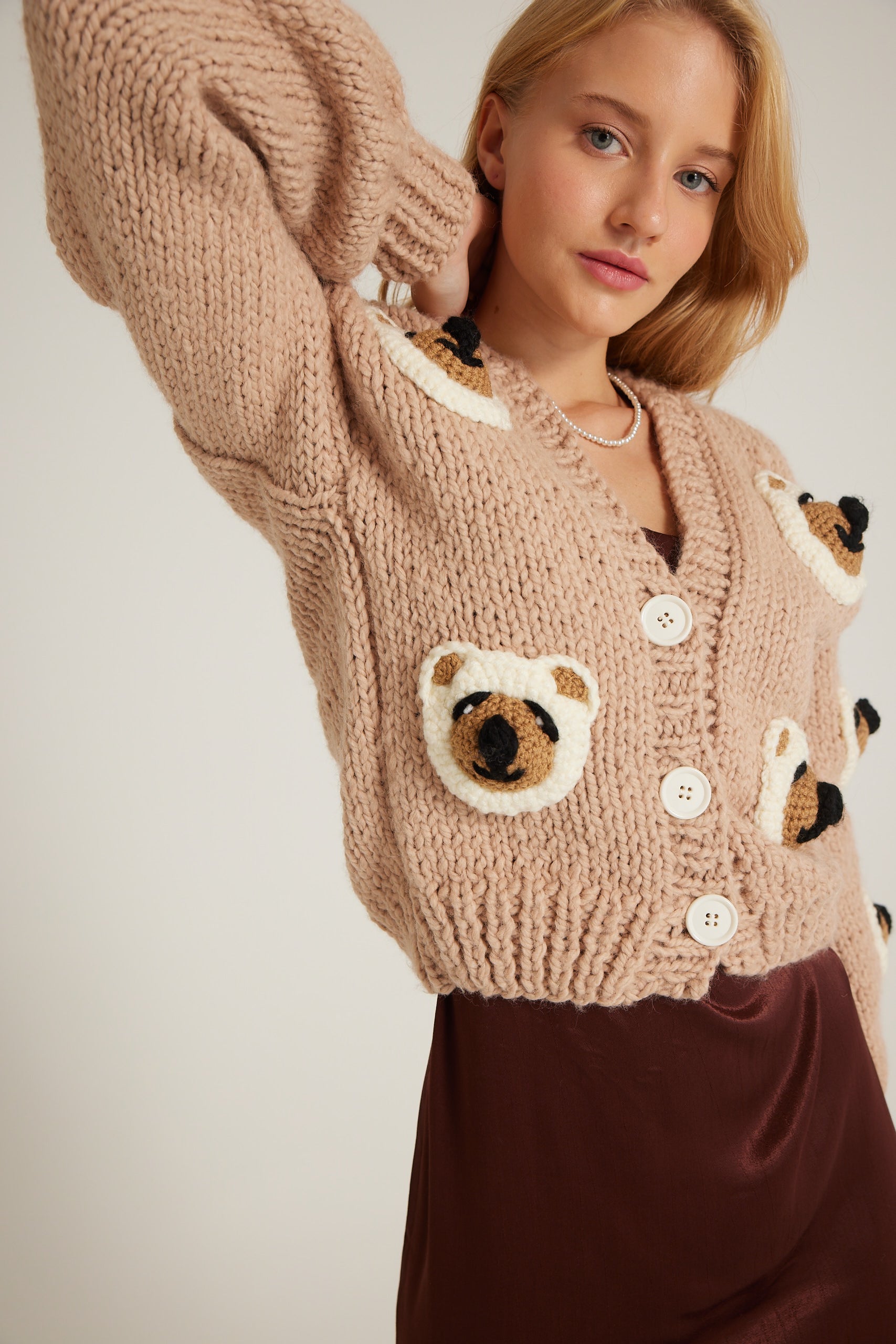 HANDMADE BEAR CARDIGAN
