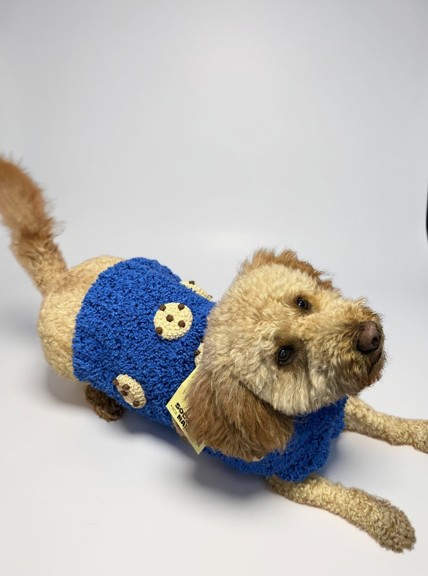 COOKIE FUZZY HANDMADE PET SWEATER